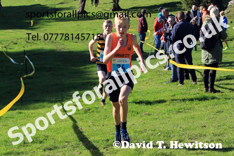 Boys under-15s, 2022 NECAA Cross Country Relays, Thornley Hall Farm, Peterlee, County Durham, October 15th. Photo: David T. Hewitson/Sports for All Pics